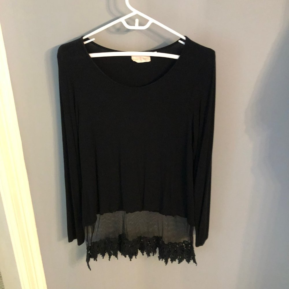 Winter Lennon Black long sleeved top